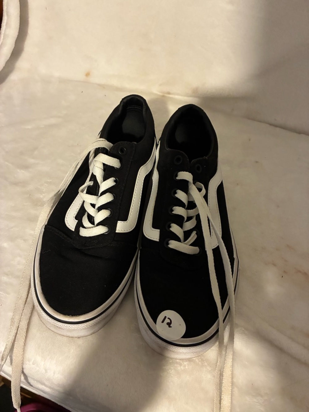 Vans Black & White Old Skool Low-Top Sneakers